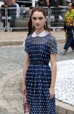 RAFFEY CASSIDY Arrives at Miu Miu Show at Paris Fashion Week 10/02/2018