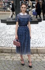RAFFEY CASSIDY Arrives at Miu Miu Show at Paris Fashion Week 10/02/2018