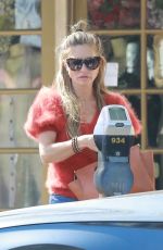 REBECCA GAYHEART in Denim Out in Studio City 10/08/2018