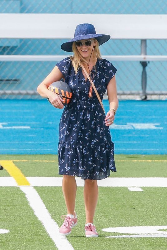 REESE WITHERSPOON at a Soccer Game in Los Angeles 10/06/2018