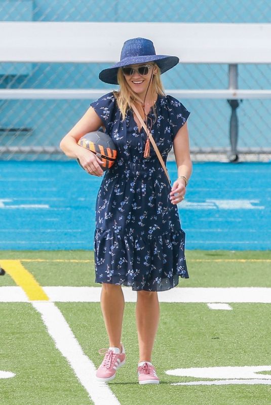 REESE WITHERSPOON at a Soccer Game in Los Angeles 10/06/2018