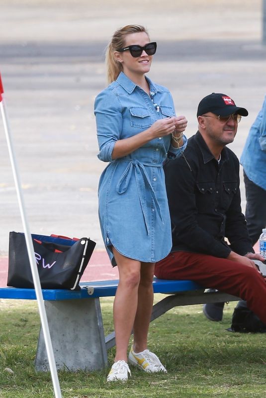 REESE WITHERSPOON at Her Son Soccer Game in Malibu 09/30/2018