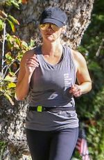 REESE WITHERSPOON Out Jogging in Santa Monica 10/01/2018