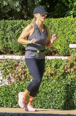 REESE WITHERSPOON Out Jogging in Santa Monica 10/01/2018
