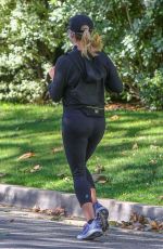 REESE WITHERSPOON Out Jogging in Santa Monica 10/15/2018