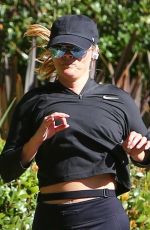 REESE WITHERSPOON Out Jogging in Santa Monica 10/15/2018