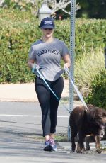 REESE WITHERSPOON Out with Her Dogs in Los Angeles 10/29/2018