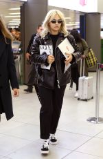 RITA ORA Arrives at Airport in Milan 10/26/2018