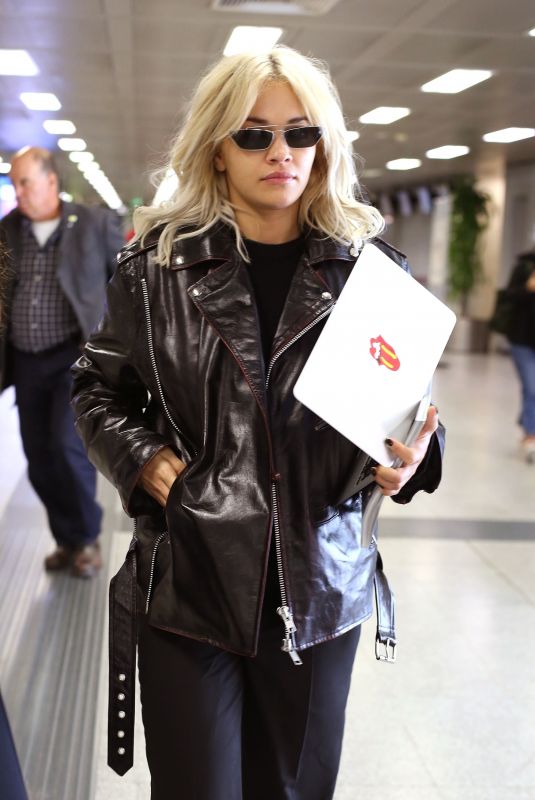 RITA ORA Arrives at Airport in Milan 10/26/2018