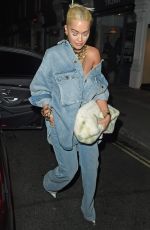 RITA ORA at Chiltern Firehouse in London 10/19/2018