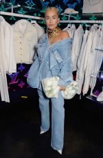 RITA ORA at Louis Vuitton and Virgil Abloh London Pop-up in London 10/19/2018