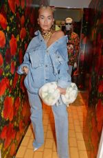 RITA ORA at Louis Vuitton and Virgil Abloh London Pop-up in London 10/19/2018