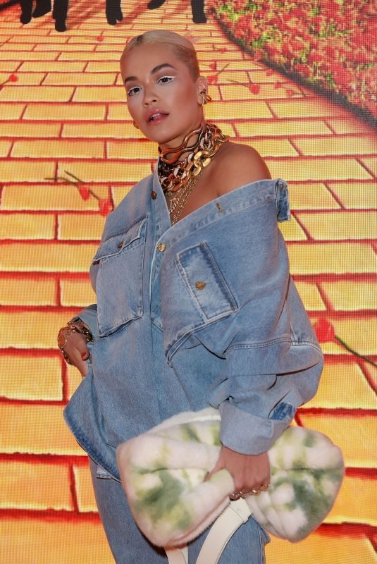 RITA ORA at Louis Vuitton and Virgil Abloh London Pop-up in London 10/19/2018