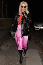RITA ORA Leaves a Recording Studio in Westminster 10/18/2018