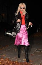RITA ORA Leaves a Recording Studio in Westminster 10/18/2018