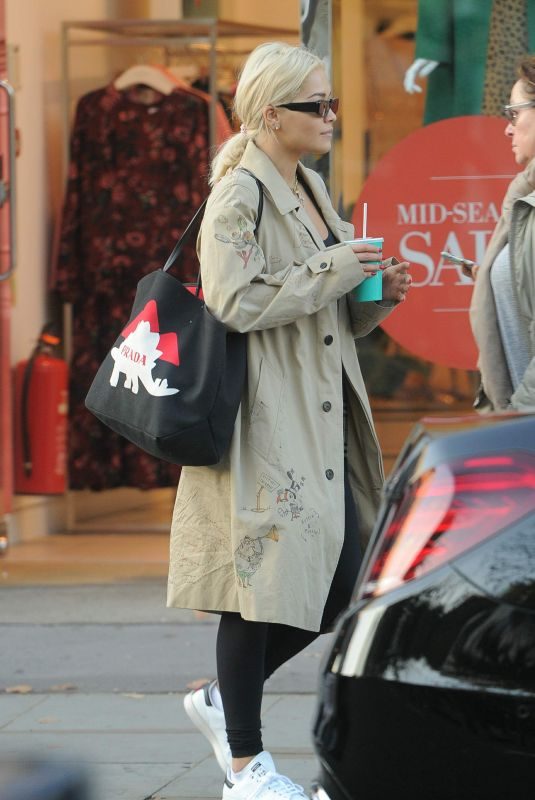 RITA ORA Leaves Exclusive Bodyism Gym in London 10/22/2018