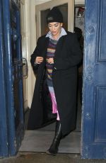 RITA ORA Leaves Royal Drury Lane Theatre in London 10/28/208