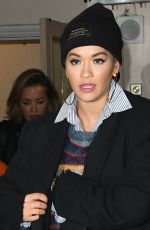 RITA ORA Leaves Royal Drury Lane Theatre in London 10/28/208