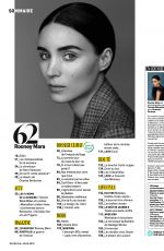 ROONEY MARA in Grazia Magazine, Francee September 2018