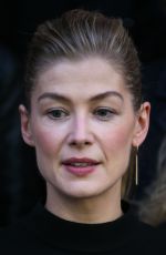 ROSAMUND PIKE Arrives at BBC Radio in London 10/12/2018