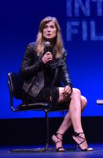 ROSAMUND PIKE at A Private War Panel  at Hamptons International Film Festival 10/07/2018
