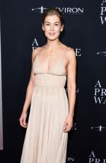 ROSAMUND PIKE at A Private War Premiere in Beverly Hills 10/24/2018
