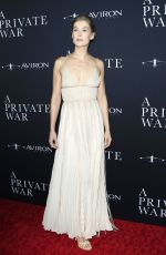 ROSAMUND PIKE at A Private War Premiere in Los Angeles 10/24/2018