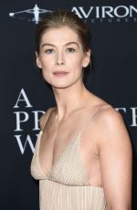 ROSAMUND PIKE at A Private War Premiere in Los Angeles 10/24/2018