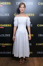 ROSAMUND PIKE at A Private War Presentation in London 10/13/201