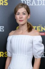 ROSAMUND PIKE at A Private War Presentation in London 10/13/201
