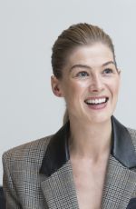 ROSAMUND PIKE at A Private War Press Conference in Beverly Hills 10/25/2018