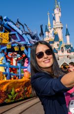 SALMA HAYEK at Disneyland Paris Park 10/17/2018