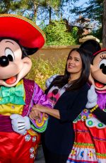 SALMA HAYEK at Disneyland Paris Park 10/17/2018