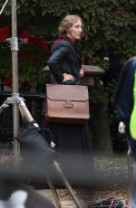 SAOIRSE RONAN on the Set of Little Women in Boston 10/22/2018