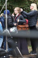 SAOIRSE RONAN on the Set of Little Women in Boston 10/22/2018