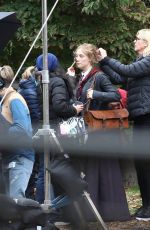 SAOIRSE RONAN on the Set of Little Women in Boston 10/22/2018