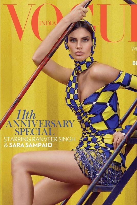 SARA SAMPAIO in Vogue Magazine, India October 2018