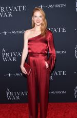 SARAH DREW at A Private War Premiere in Los Angeles 10/24/2018