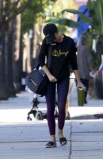 SARAH HYLAND Arrives at Pilates Class in Los Angeles 10/18/2018