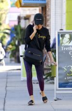 SARAH HYLAND Arrives at Pilates Class in Los Angeles 10/18/2018