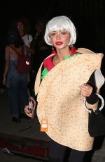 SARAH HYLAND as Taco Bell Out for Halloween 10/27/2018