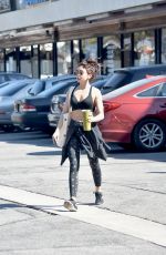 SARAH HYLAND in Tights Out in LOs Angeles 10/11/2018