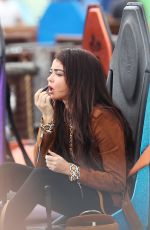 SARAH HYLAND on the Set of Modern Family in Santa Monica 10/02/2018