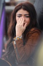 SARAH HYLAND on the Set of Modern Family in Santa Monica 10/02/2018