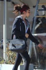SARAH HYLAND Out Shopping in Studio City 10/16/2018