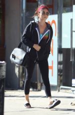 SARAH HYLAND Out Shopping in Studio City 10/16/2018