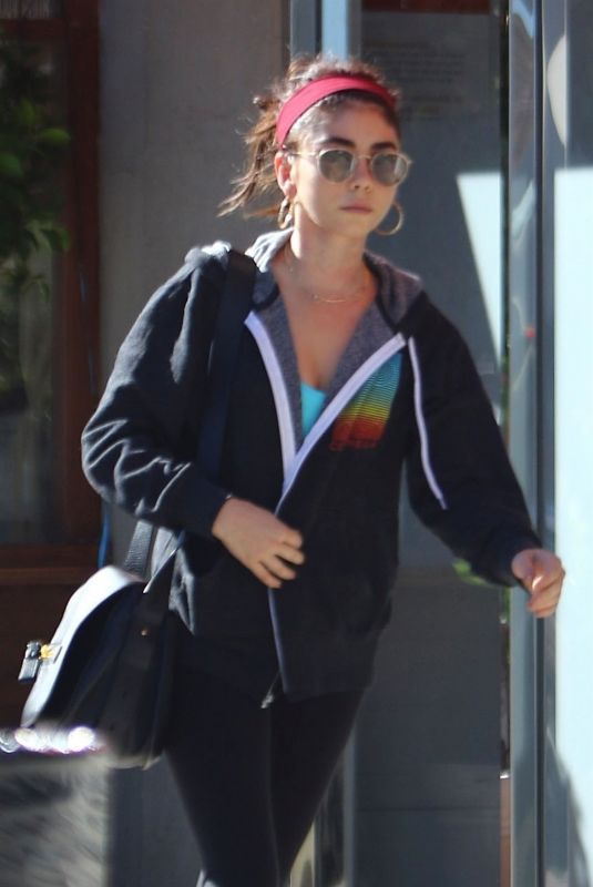 SARAH HYLAND Out Shopping in Studio City 10/16/2018