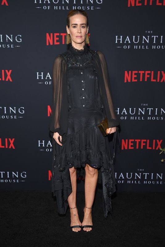 SARAH PAULSON at The Haunting of Hill House Premiere in Los Angeles 10/08/2018