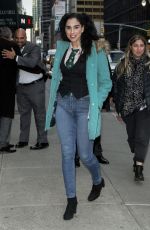 SARAH SILVERMAN Arrives at Late Show with Stephen Colbert in New York 10/22/2018