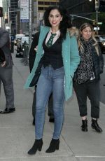 SARAH SILVERMAN Arrives at Late Show with Stephen Colbert in New York 10/22/2018